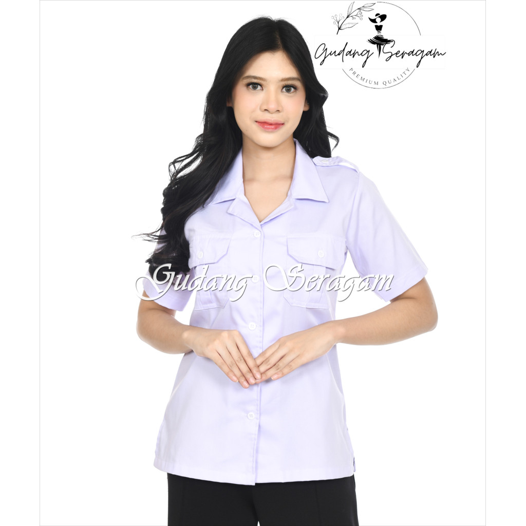 Baju PDH Putih Wanita Jumbo – Tampilan Profesional, Harga Terjangkau
