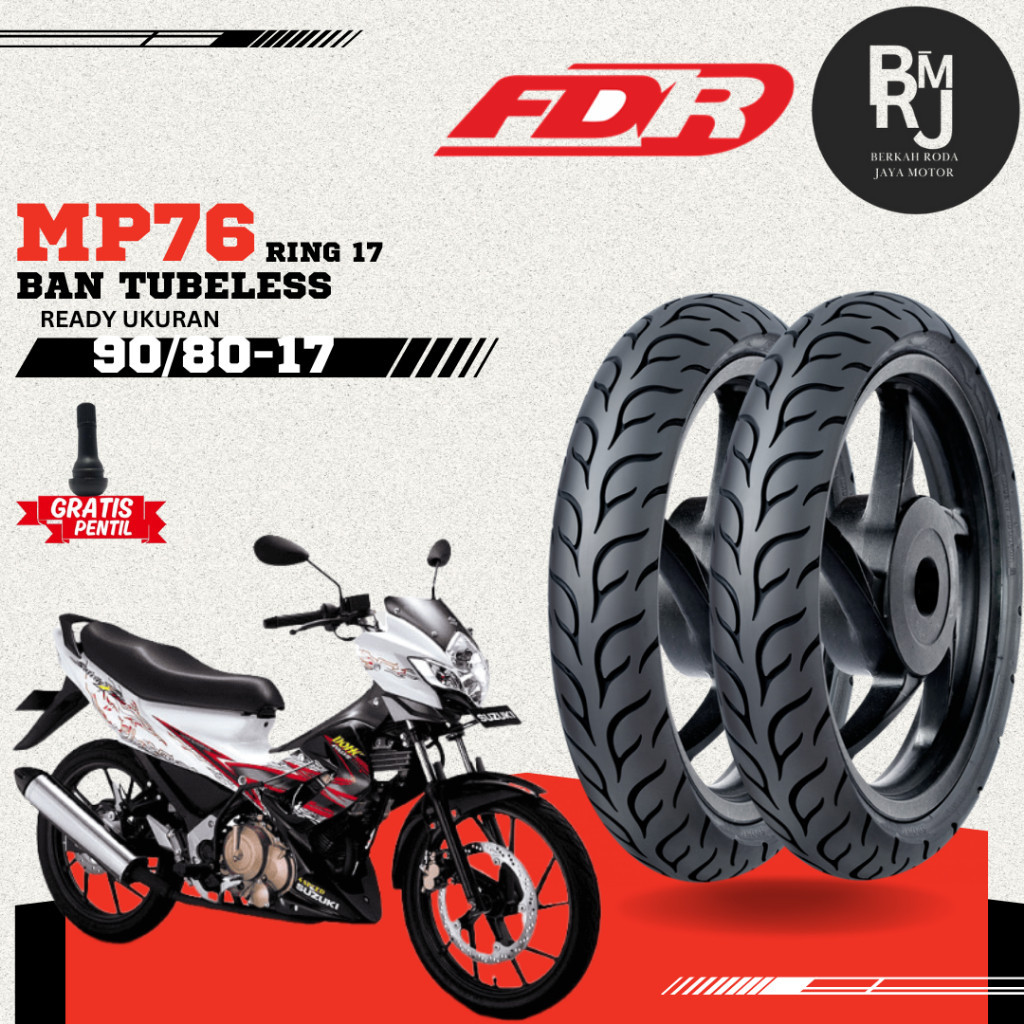 BAN MOTOR MATIC FDR 90/80-17 SPORT MP76 BEBEK SUPRA SATRIA FU