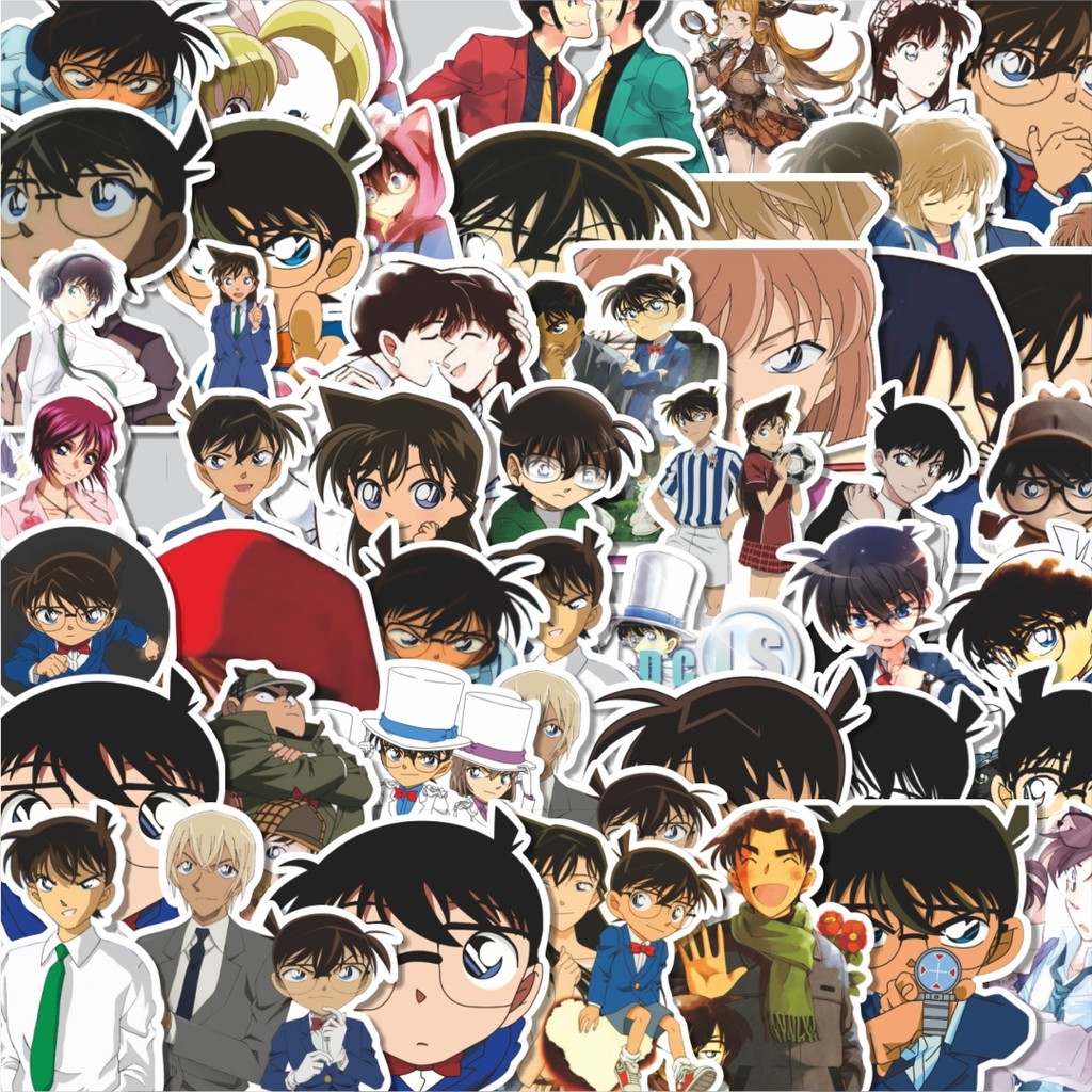 

Stiker Cutting Pack Sticker Anime Case Closed (DC) Isi 100Pcs Series Aesthetic Lucu Keren Untuk Koper Bahan Vynil