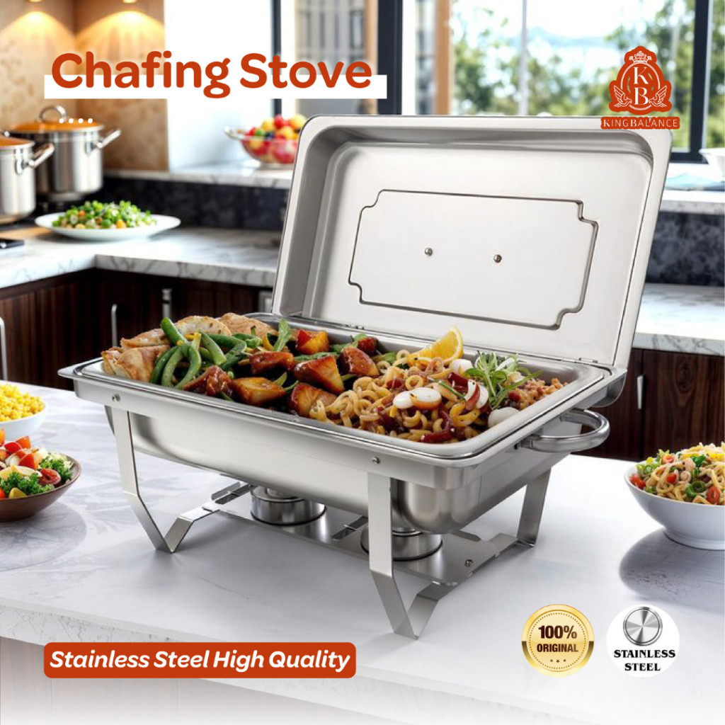 King Balance Wadah Saji Prasmanan Stainless Steel Tebal - Chafing Disc Stainless ACS-1