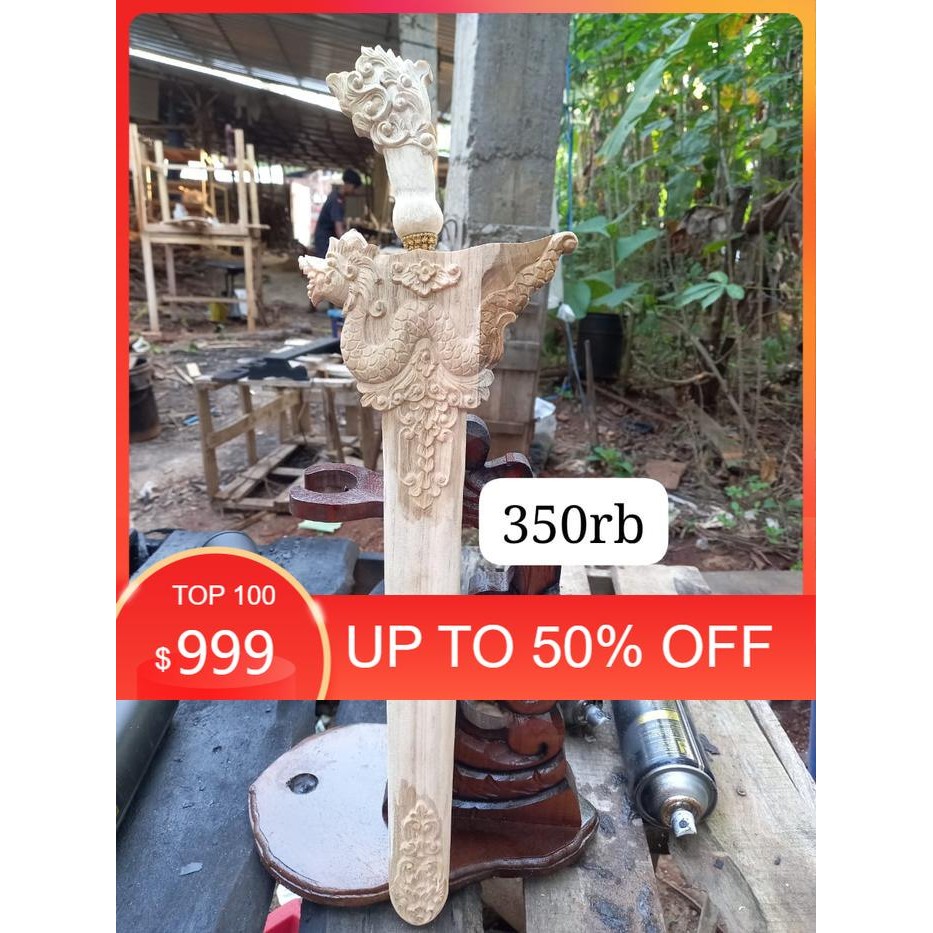 warangka walikat naga termurah dari kayu jati garap alus ukiran naga raja utuh deder mewah ukir ukir