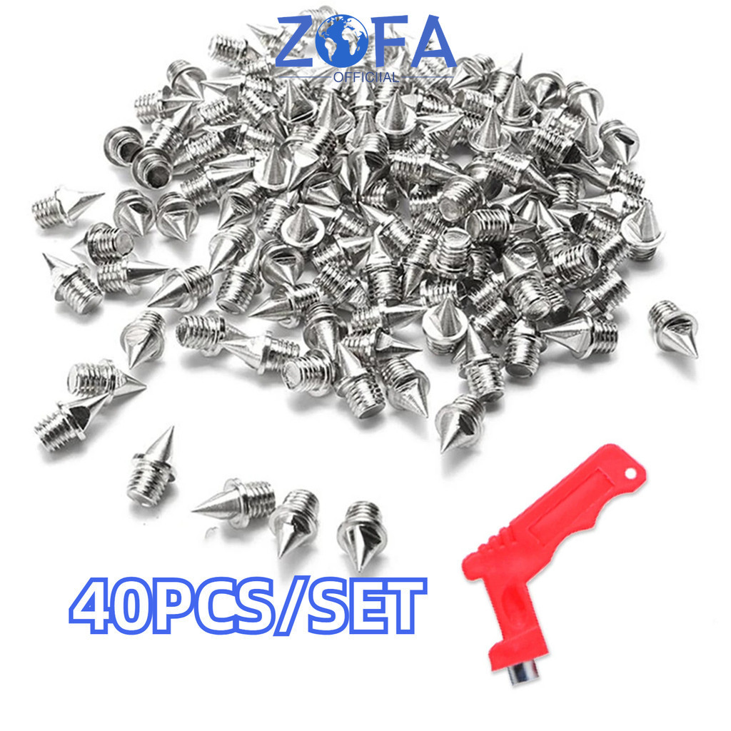 40PCS/SET Paku Sepatu Spike Paku Sepatu Golf Paku Sepatu Lari Menengah Atletik Dengan Pencabut Paku