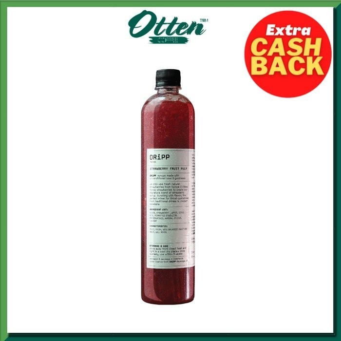 

DRiPP - Syrup Strawberry Fruit Pulp 760ml - Sirup Minuman Rasa Stroberi