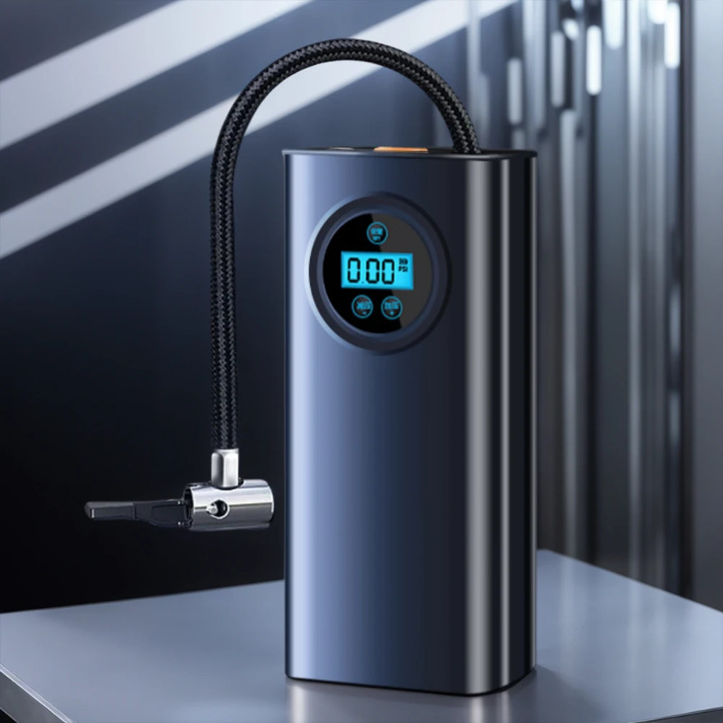 Kompresor Udara Nirkabel Kecil Inflator Ban Portabel Pompa Inflator Mobil Pompa Inflator Led