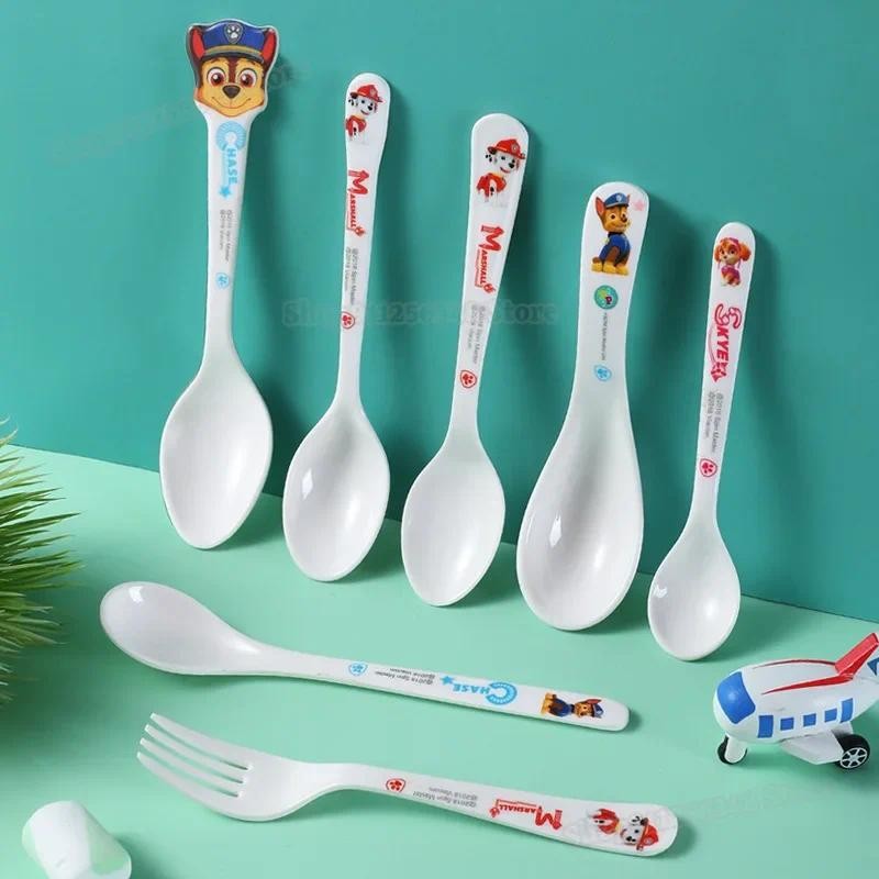 

Cute Paw Patrols Spoon for Kids Melamine Imitation Porcelain Scoop Food Grade Materials Ladle Children Tableware Accessories