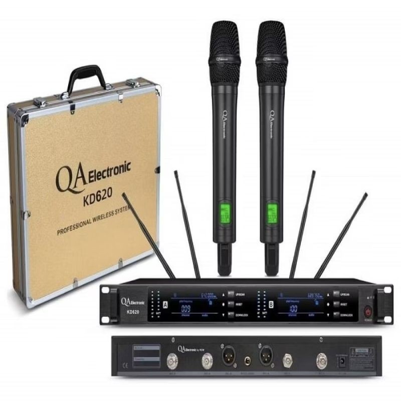 Mic wireless QA electronic kd620 kd 620 by rdw handheld microphone ORI
