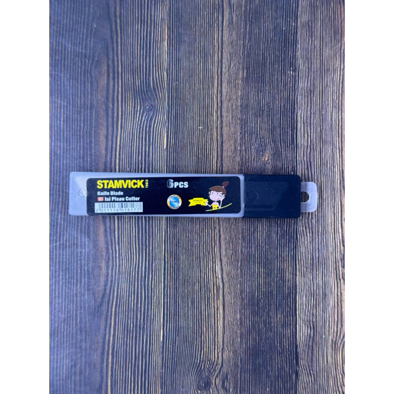 

STAMVICK Isi Pisau Cutter 6pcs / Isi Cutter Besar STAMVICK 6pcs / Knife Blade Stamvick / Mata Pisau Stamvick / Isi Cutter