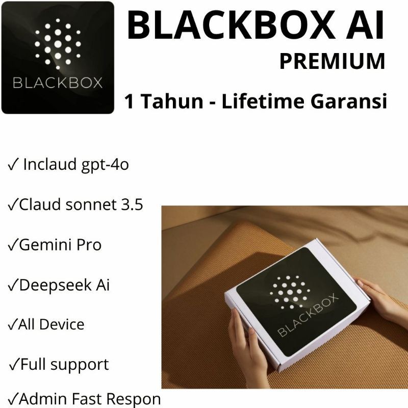Blackbox AI Pro - Premium 1 Bulan