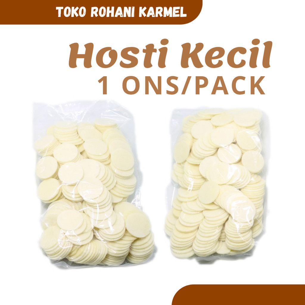 HOSTI KECIL PERJAMUAN (1 ONS) / ROTI PERJAMUAN / HOSTI KOMUNI