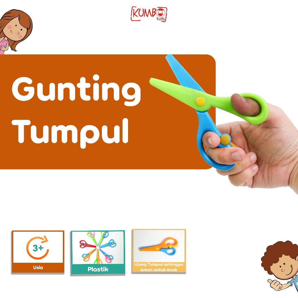 

JAMIN MURAH !!!Gunting Tumpul Gunting Kertas Anak Ujung Tumpul Scissors Rounded(BISA LANGSUNG ORDER)