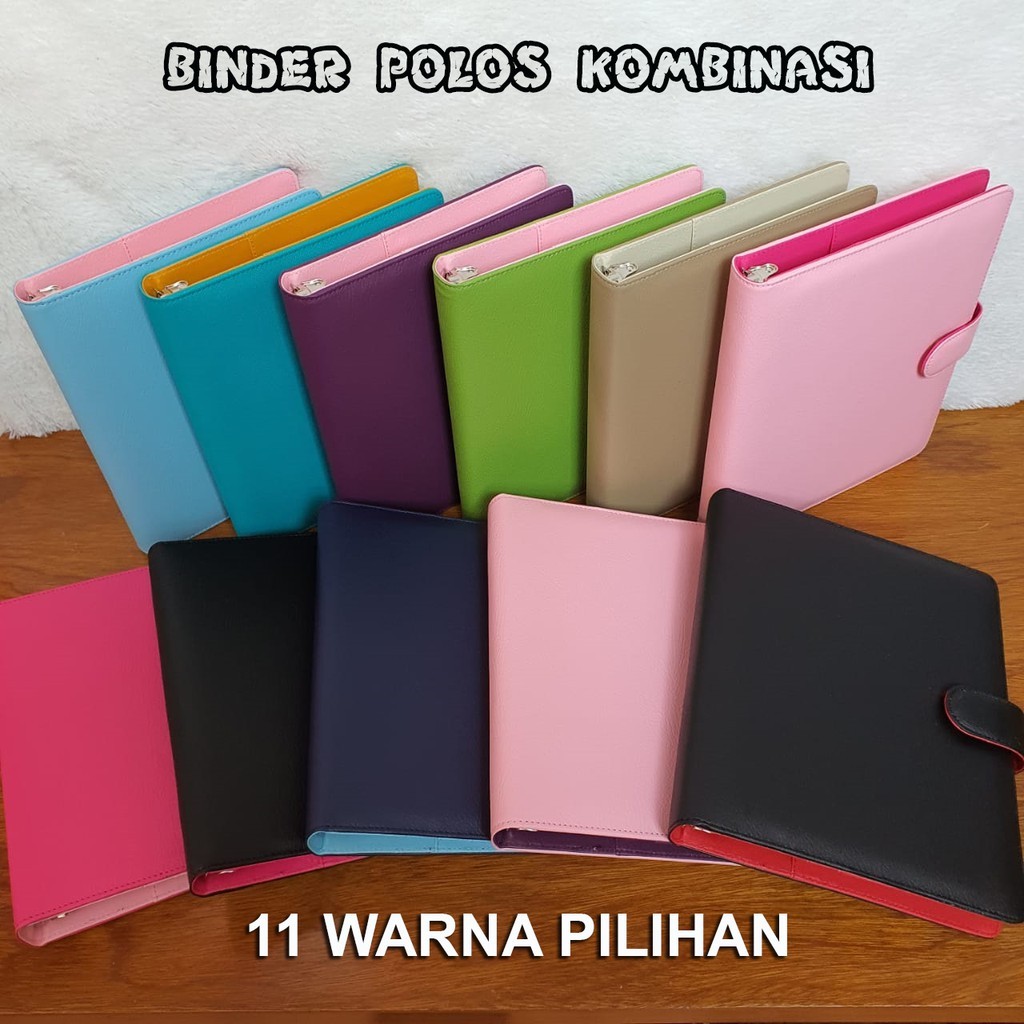 

Binder Kulit Jeruk Polos Kombinasi 12 Warna Pilihan A5 Dan B5