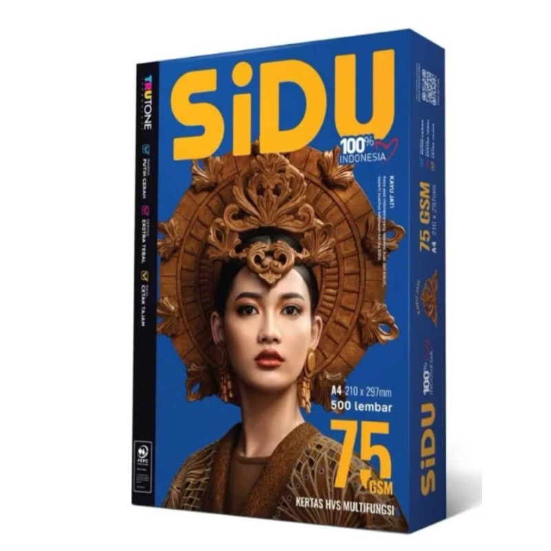 

Kertas SiDU A4 HVS Paper Multifungsi 75gsm 500 Sheets 210x 297mm