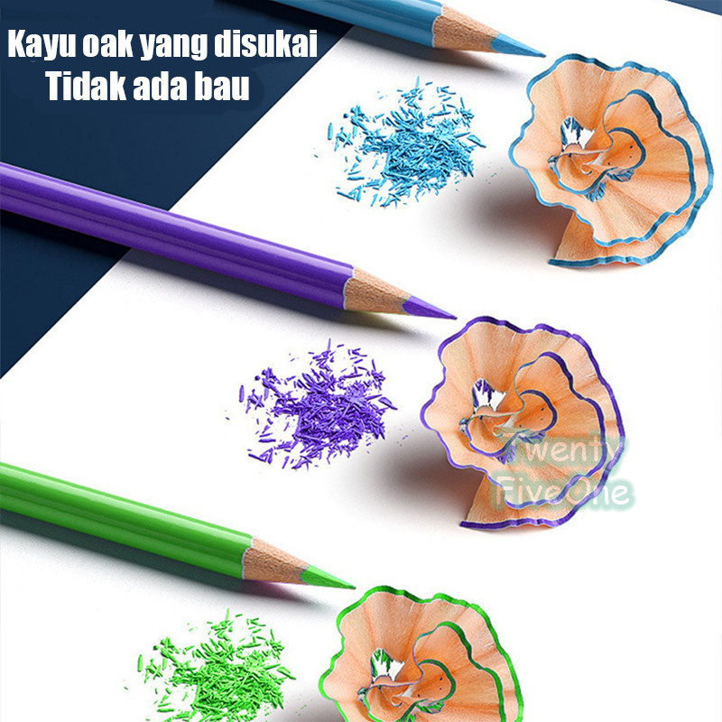 

tyvf OBOS Oil Pencil Color Pensil Warna Minyak 48/72 Pencil Color Set