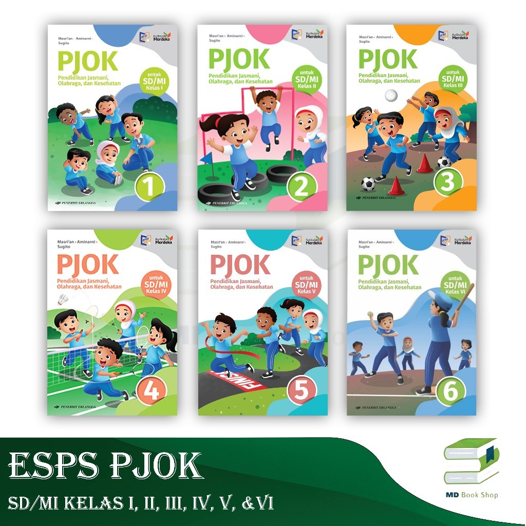 

BEST SELLER ORIGINAL PJOK UNTUK SD/MI KELAS 1, 2, 3, 4, 5 & 6 KURIKULUM MERDEKA - MASRIAN DKK - ERLANGGA