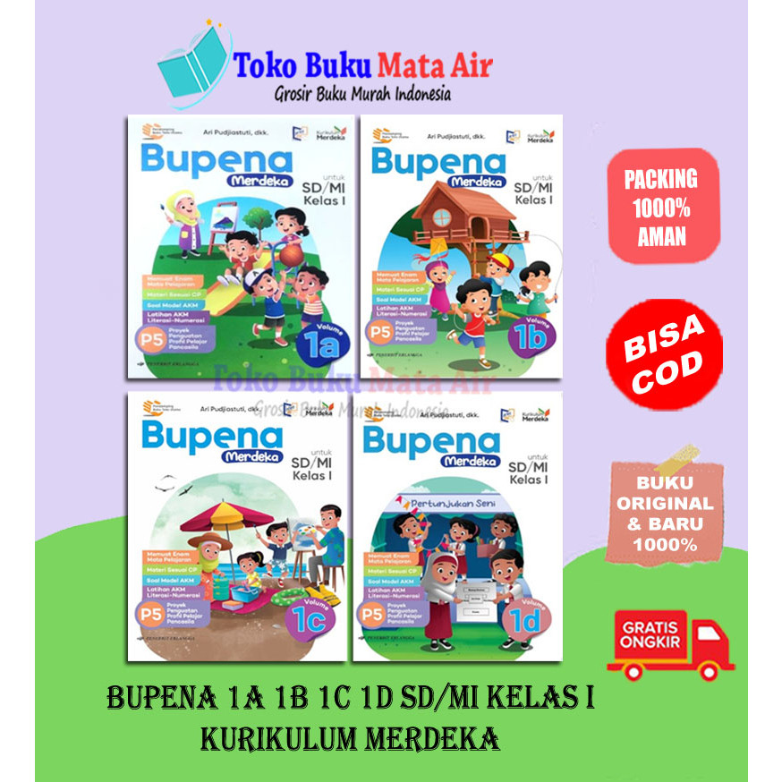 

Best Seller BUPENA 1A 1B 1C & 1D SD/MI Kelas I Kurikulum Merdeka - ARI ERLANGGA