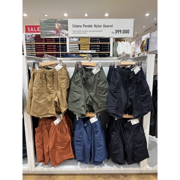 SALE PENAWARAN TERBATAS sd 05 JUN MEN Celana Pendek Geared (Water-Repellent) UNIQLO