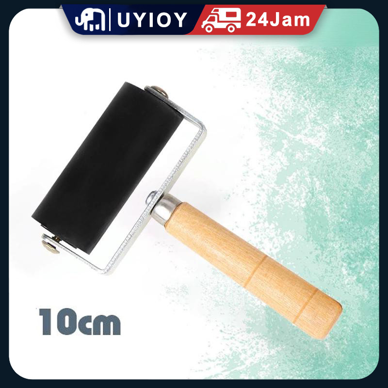 

Roller Karet Hard / Roll Grafis Wooden Handl/Roll Rubber /Untuk Printmaking