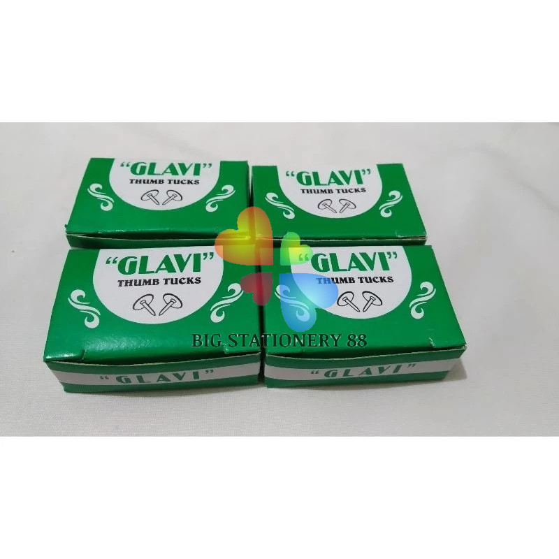 

(10 BOX) PAKU PAYUNG GLAVI MURAH / THUMB TACKS / PAKU TEKAN / PUSH PIN
