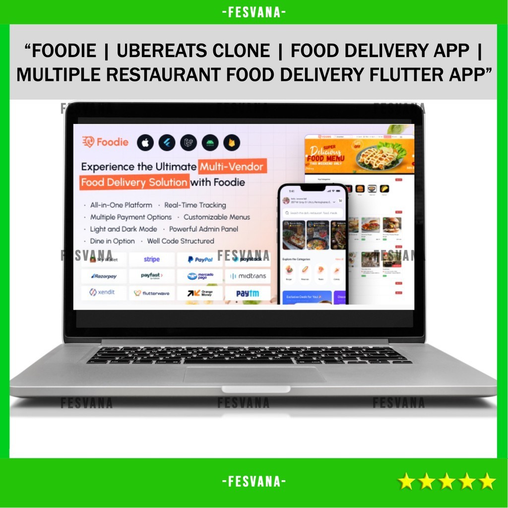 SOURCE CODE APLIKASI MOBILE FOODIE | UBEREATS CLONE | FOOD DELIVERY APP | MULTIPLE RESTAURANT FOOD D