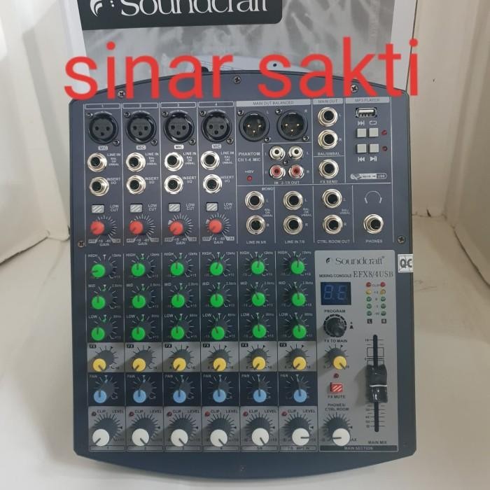 MIXER AUDIO EFX8/4 USB EFX 8/4USB