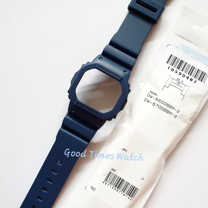 PAKET STRAP BEZEL G-SHOCK DW-5600BBM-2 DW 5600BBM DW 5600 ORIGINAL - STRAP & BEZEL