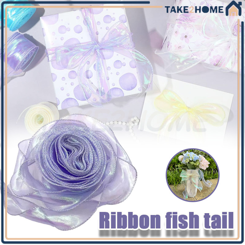 

Pita Gelombang 1 Roll Pita/pita satin tipe fishtail/Fishtail Ribbon