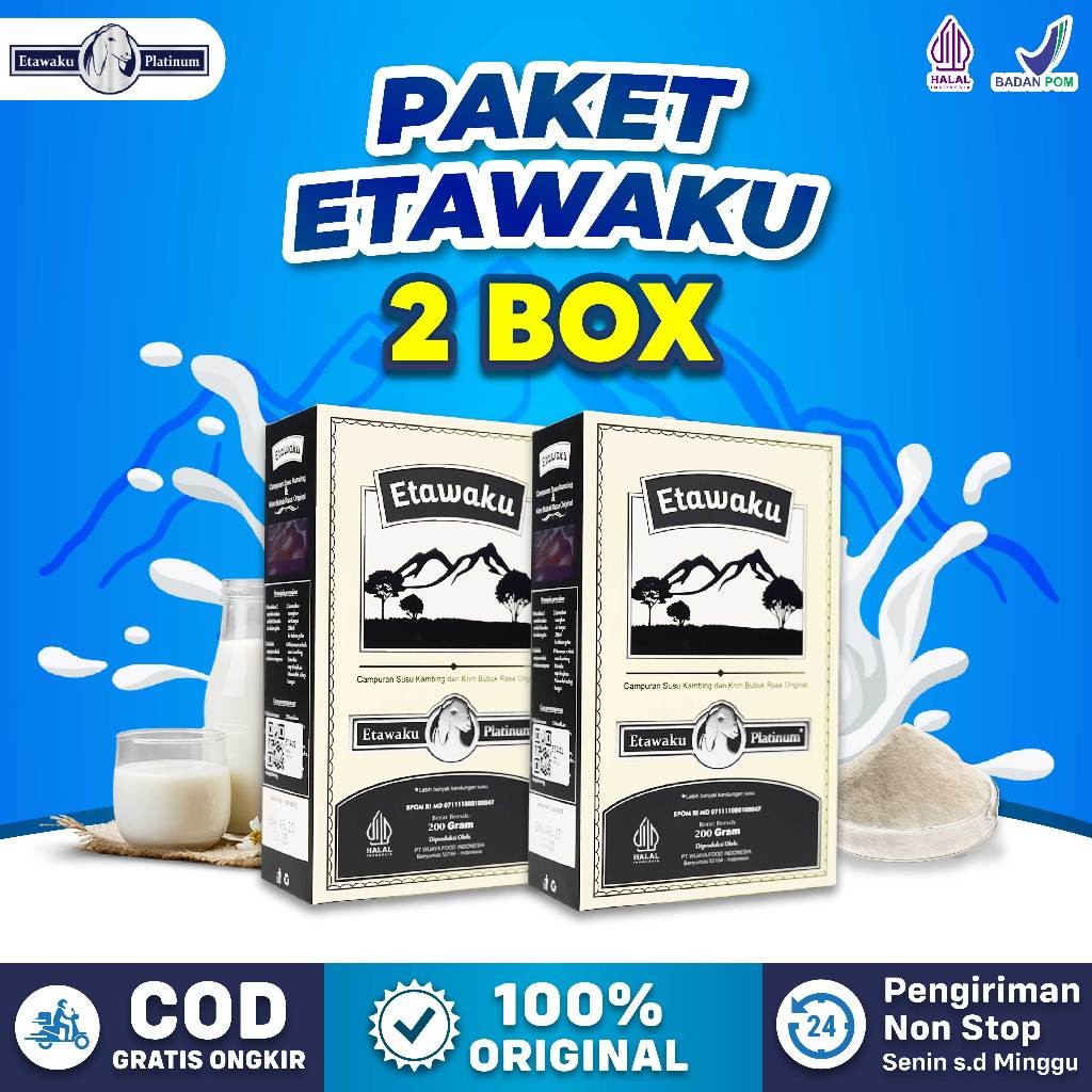 

Etawaku Platinum Original - Susu Kambing Etawa & Susu Bubuk Kualitas Premium