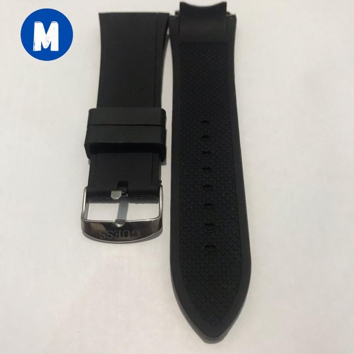 Strap tali rubber jam tangan guess GS GWW0248G5 W0247G3 - Hitam