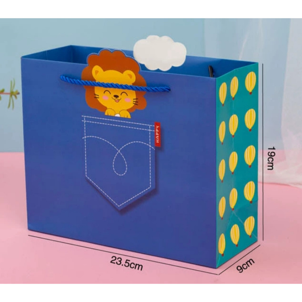 

GOODIE BAG HAPPY RABBIT LION TAS KADO HADIAH ULANG TAHUN ANAK BIRTHDAY HAMPERS