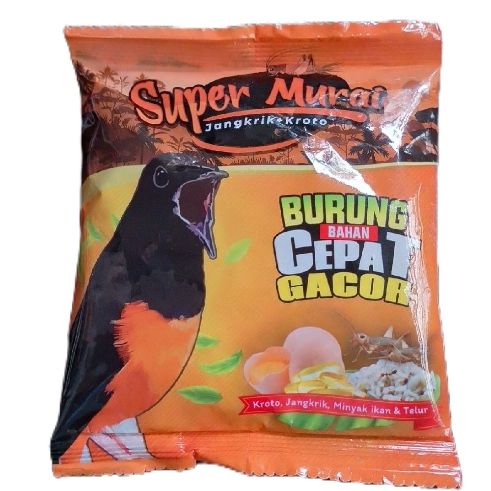 Voer Pakan Burung Murai Batu Super Murai Jangkrik + Kroto
