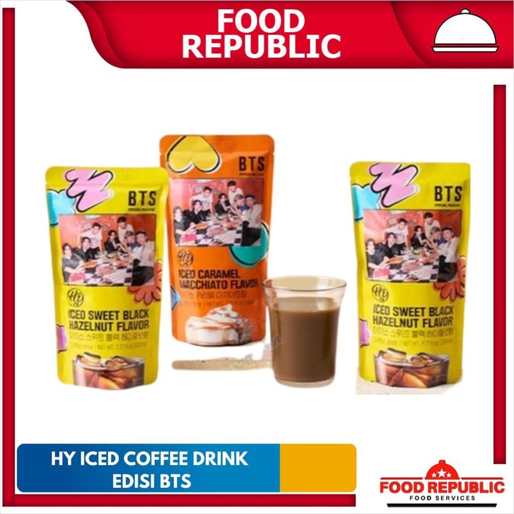 

HY Iced Coffee Drink Caramel / Hazelnut Flavor 230ML Halal Import Korea