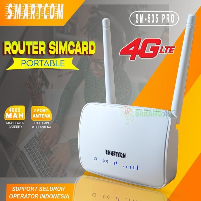 Modem Wifi Router Sim Card 4G LTE SMARTCOM XM220 Wifi Router 150Mbps