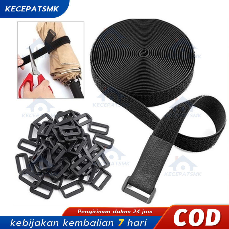 

【Kecepatan】5M/10M Velcro Cable Tie Organizer / Velcro Strap Cable / Pengikat Kabel Berperekat