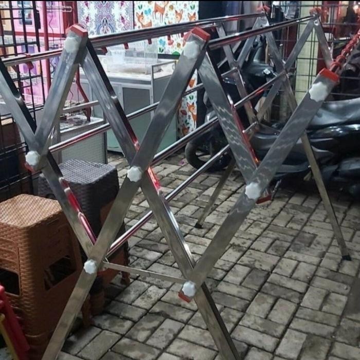 jemuran baju stainless steel jumbo