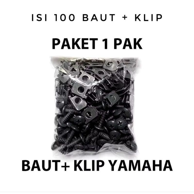 Baut + Klip Body Variasi Motor Vario Beat Scoopy Mio Nmax Aerox
