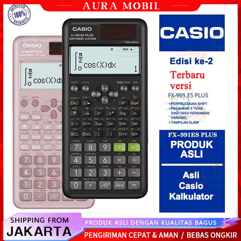 

Kalkulator Scientific Casio ilmiah FX-991EX/991ES-Plus Kalkulator Casio Scientific Calculator Casio Scientific/40 Konstanta Rumus -Aura Mobil