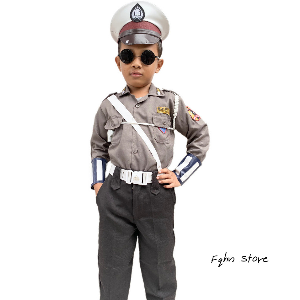 FREE ONGKIR Baju Profesi Anak/Baju Polantas Anak Laki (Free Packing Kardus)