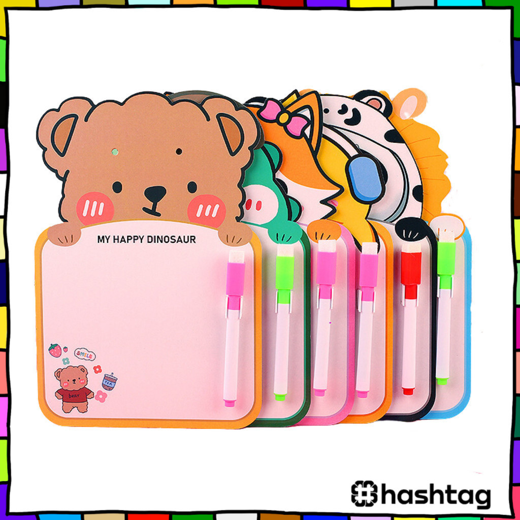 

#️⃣ HL0669 Papan Tulis Cute Papan Tulis Karakter Anak Lucu Papan Tulis Belajar Menulis Murah Y1861