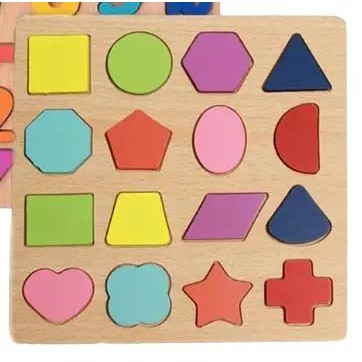 Mainan Puzzle Geometri Edukasi Anak - Belajar Geometri - Toys