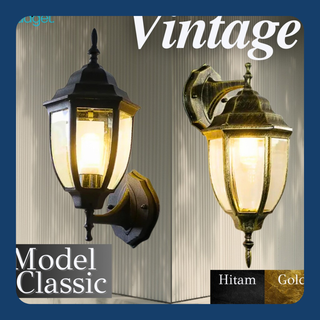 Lampu Dinding Outdoor Model Klasik Vintage Teras