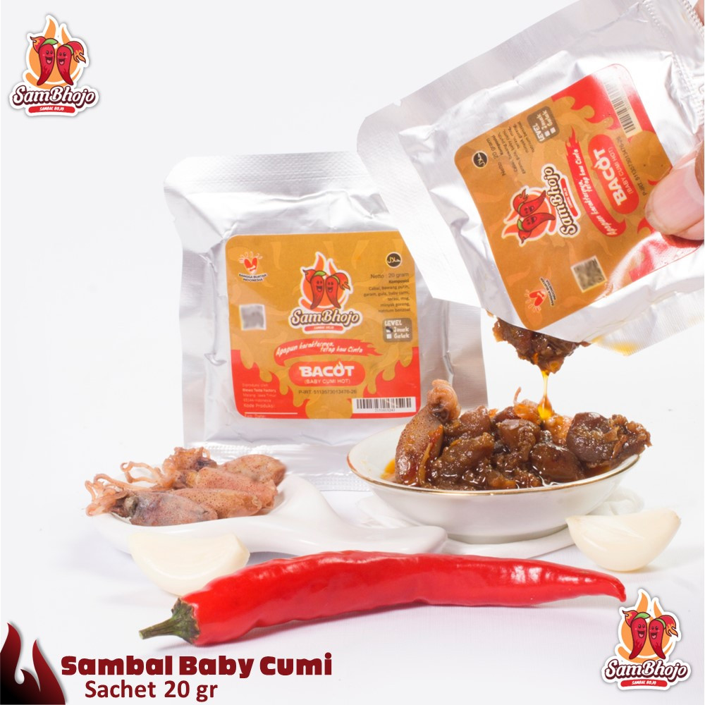 

SamBhojo - Sambal Sachet 20gr, Sambal Baby Cumi, Sambal Roa, Paru, Udang, Sambal Teri Medan, Sambal Bawang, Sambal Terasi, dll