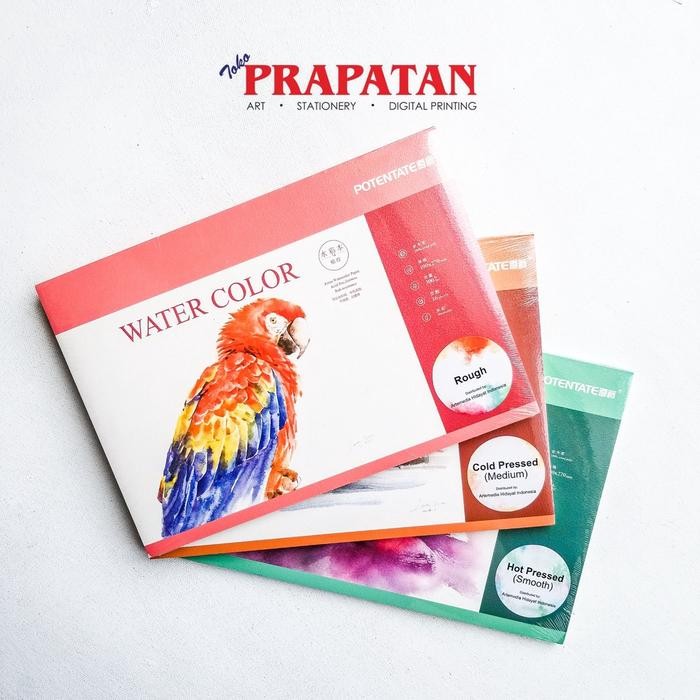 

【M-MT】SALE!!! Potentate Watercolor Pad 190x270mm 100% Wood Pulp 300gsm - Cold Pressed