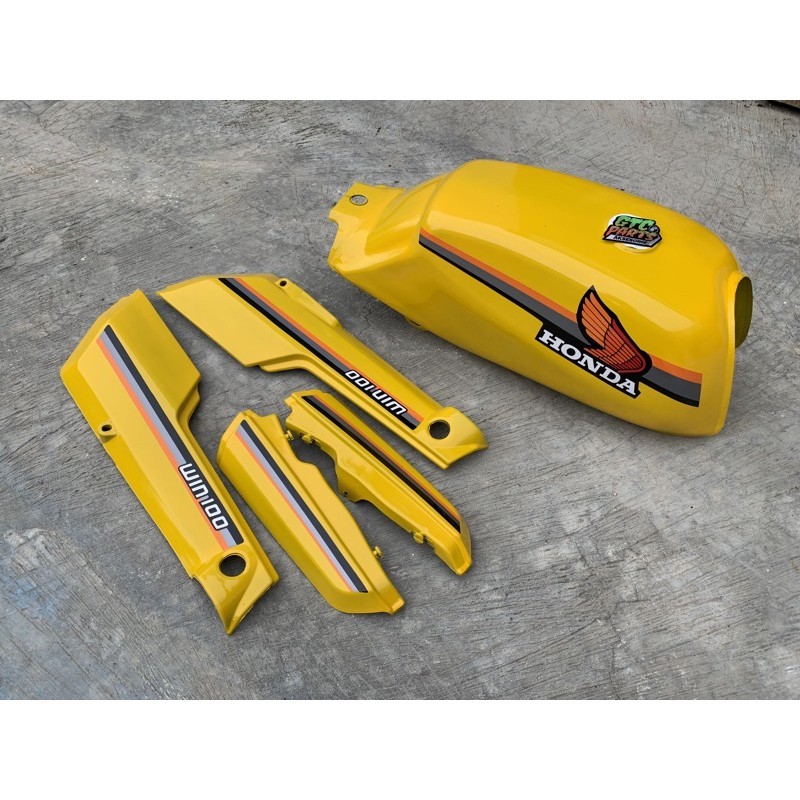 tangki win set cover body win win 100 warna kuning Siti Motor