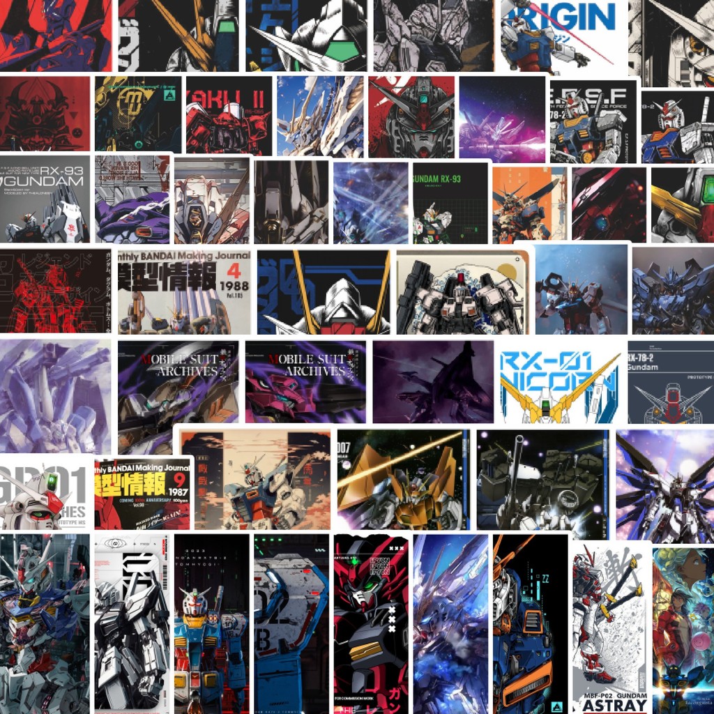 

Stiker Cutting Pack Pack StikerAnime Mobile Suit Gundam Isi 100Pcs Series Aesthetic Lucu Keren Untuk Koper Bahan Vynil