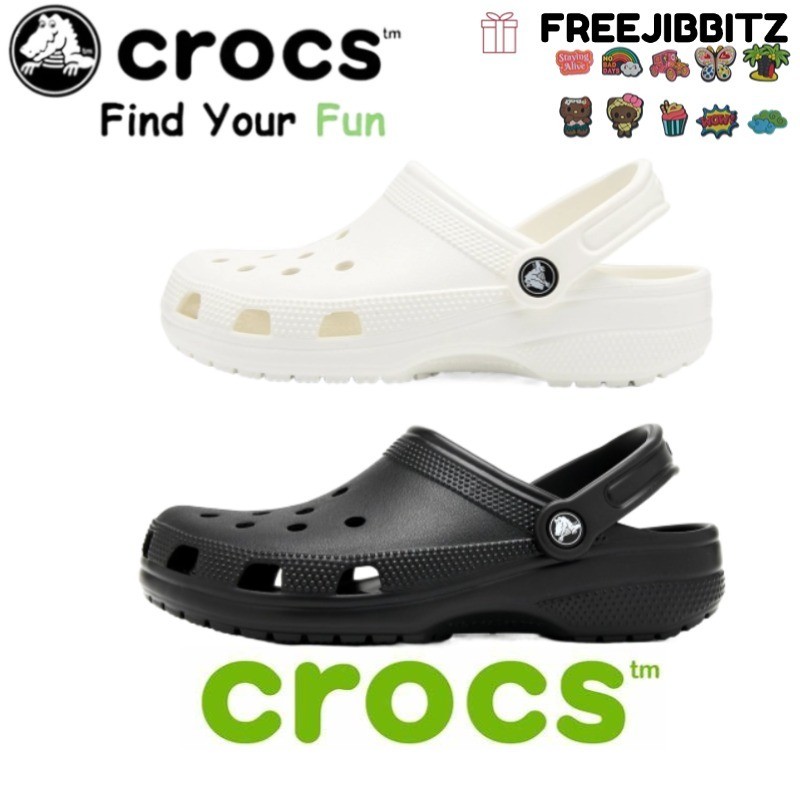 100% ORIGINAL Unisex Classic Clog Crocs/Sepatu datar Crocs Pria/Crocs sepatu pantai