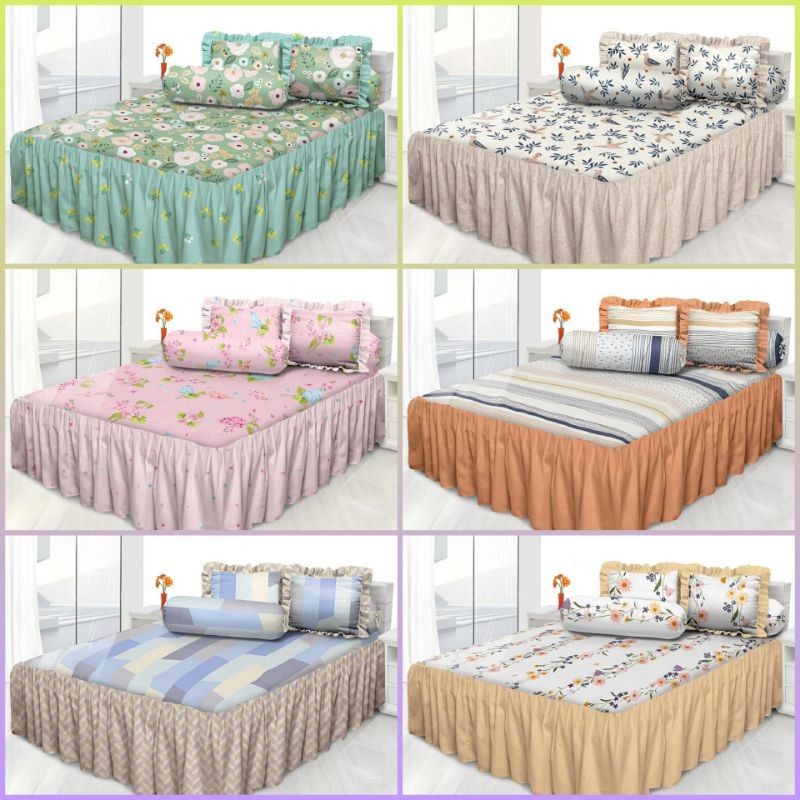 Sprei My Love Rumbay Tinggi 30 / UK 160x200 No. 2 / Sprei My Love UK 180x200 No. 1 / Seprei Renda ti
