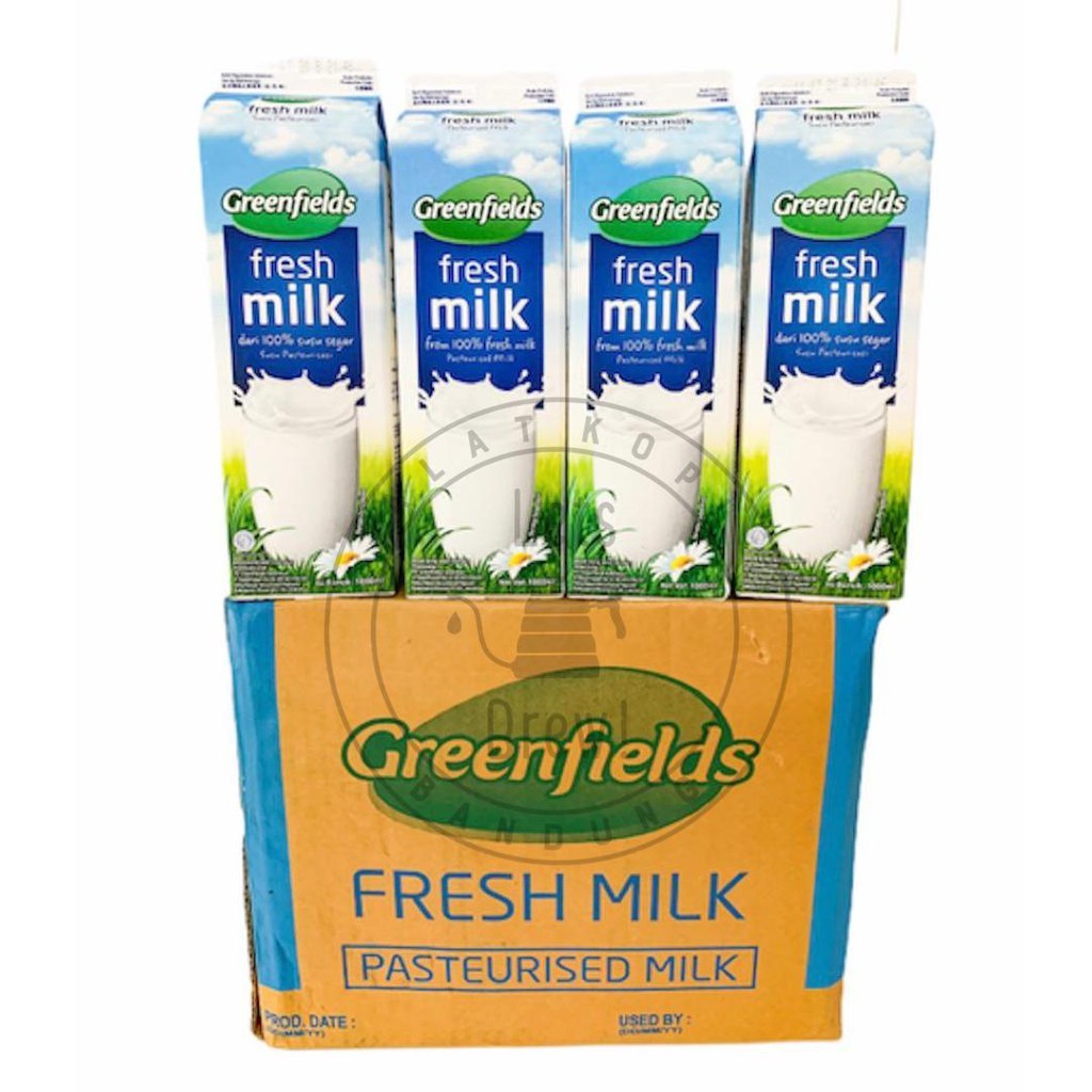 

Fresh milk Greenfields 1000ml kartonan (sekarton isi 12pcs)
