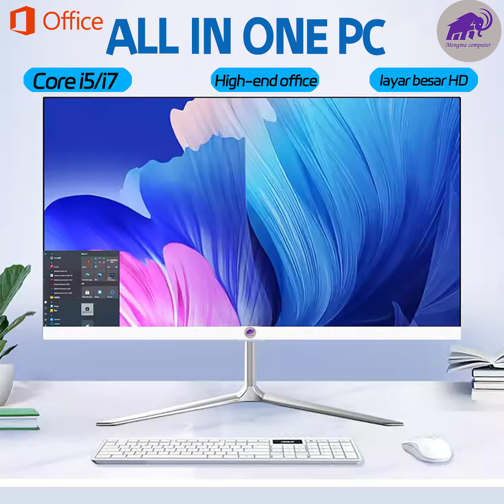 Komputer All-in-One Baru dengan Prosesor Intel Core i3 Generasi Ke-8, Memori 16GB, SSD 1TB, Layar 22