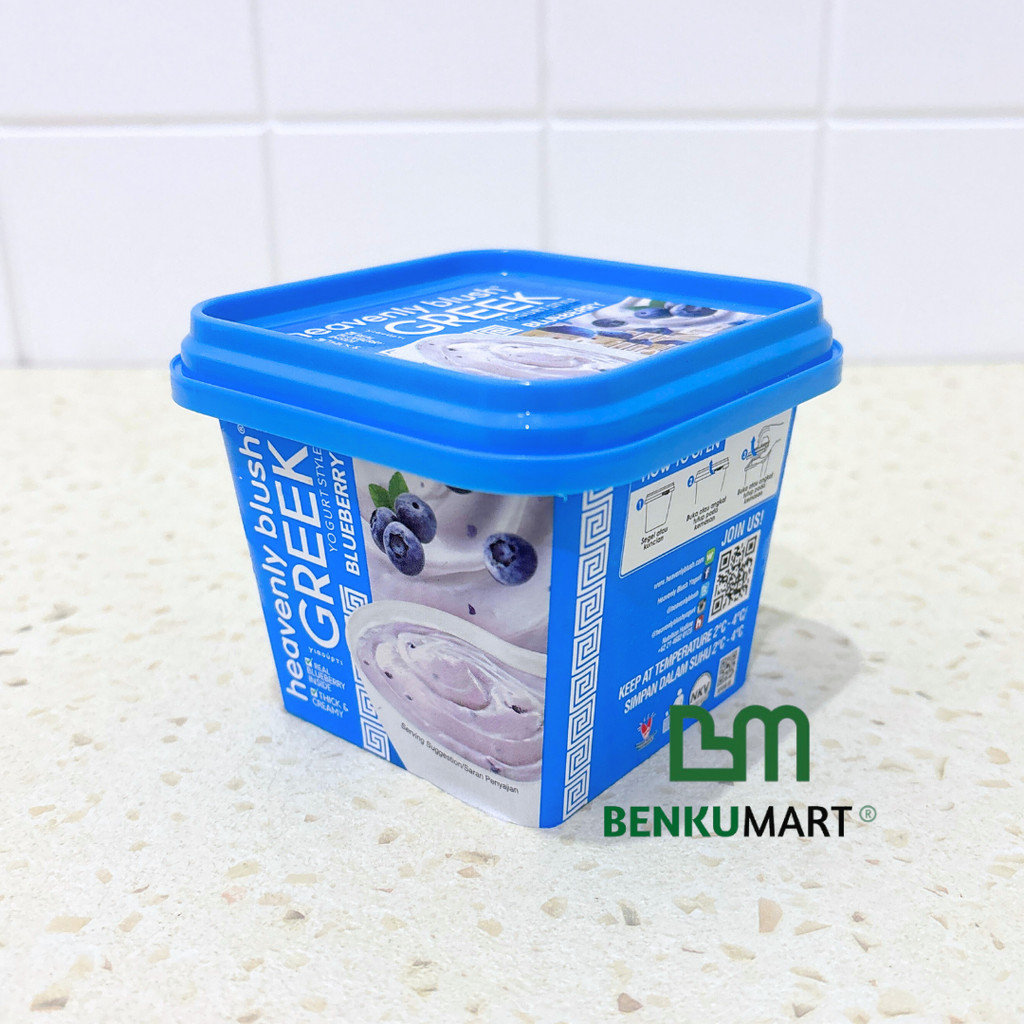 

Heavenly Blush Greek Yogurt Blueberry (300 gr) | Greek Yoghurt BLUEBERRY (300 ml)