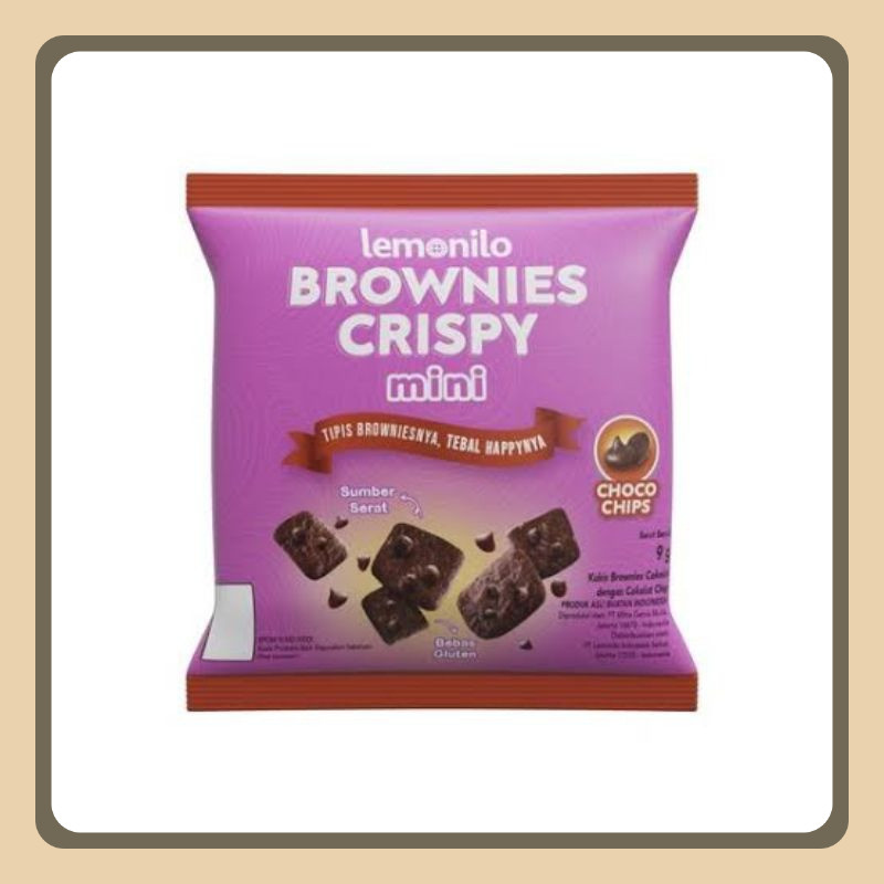 

Lemonilo Brownies Crispy Mini (Snack Viral Brownies Kering) 1 Renceng (10pcs)